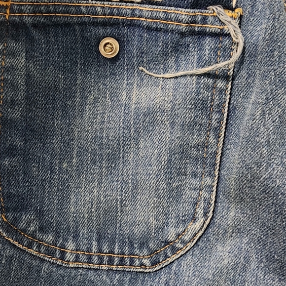 Vintage Women's Denim Bell bottom flared jeans size 25/26 x 34in *flawed - Picture 9 of 16